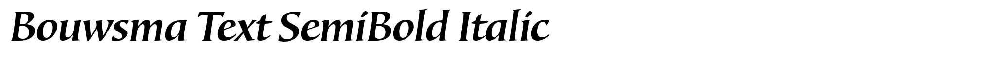 Bouwsma Text SemiBold Italic image